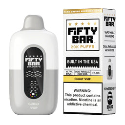 Fifty Bar - V2 White Series 20k Puff Disposable 5pk Display