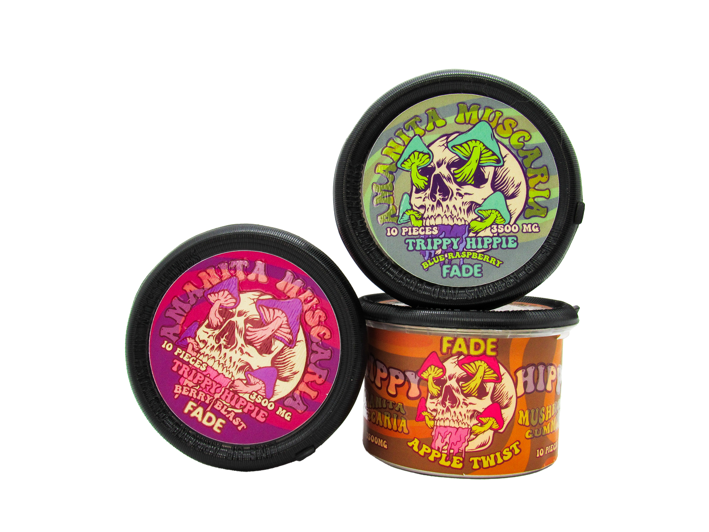 Trippy Hippie Amanita Muscaria Mushroom Gummies (3500mg) - Single