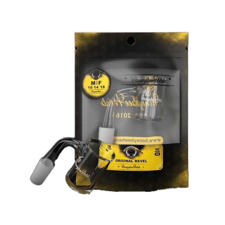 Honeybee Herb Black Line - Seamless Weld Original Bevel 14mm Male 90°