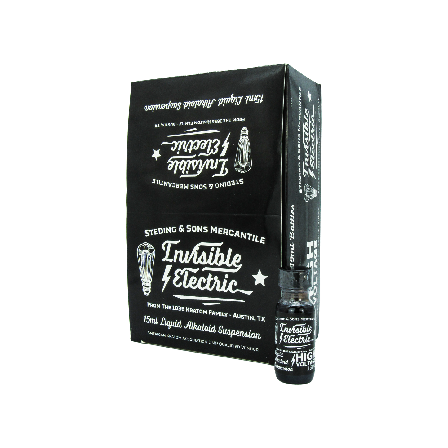 1836 Kratom - Invisible Electric Liquid Extract 40ct Display