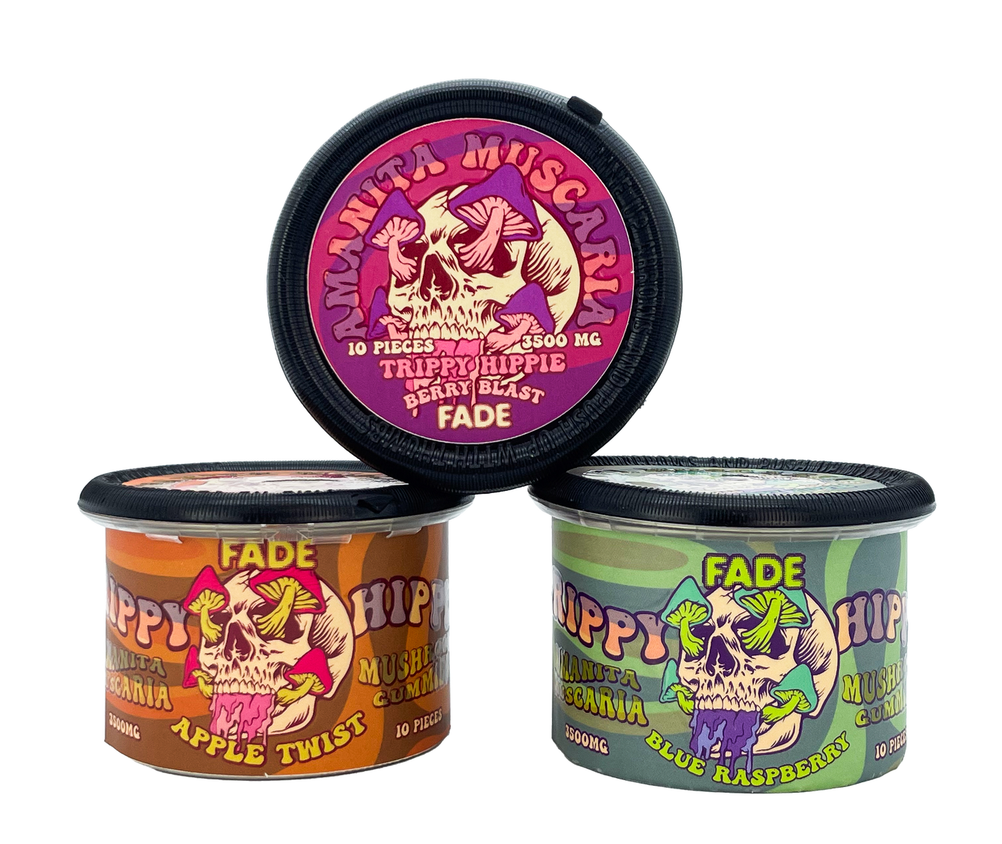Trippy Hippie Amanita Muscaria Mushroom Gummies (3500mg) - Single