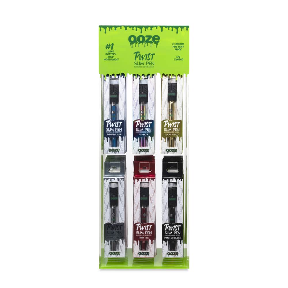Ooze - Twist Battery Acrylic Display 48ct