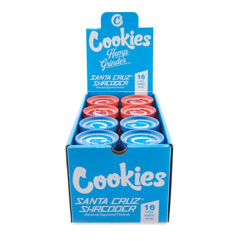 Santa Cruz - Shredder x Cookies Medium 4pc Hemp Grinder 16pk Display