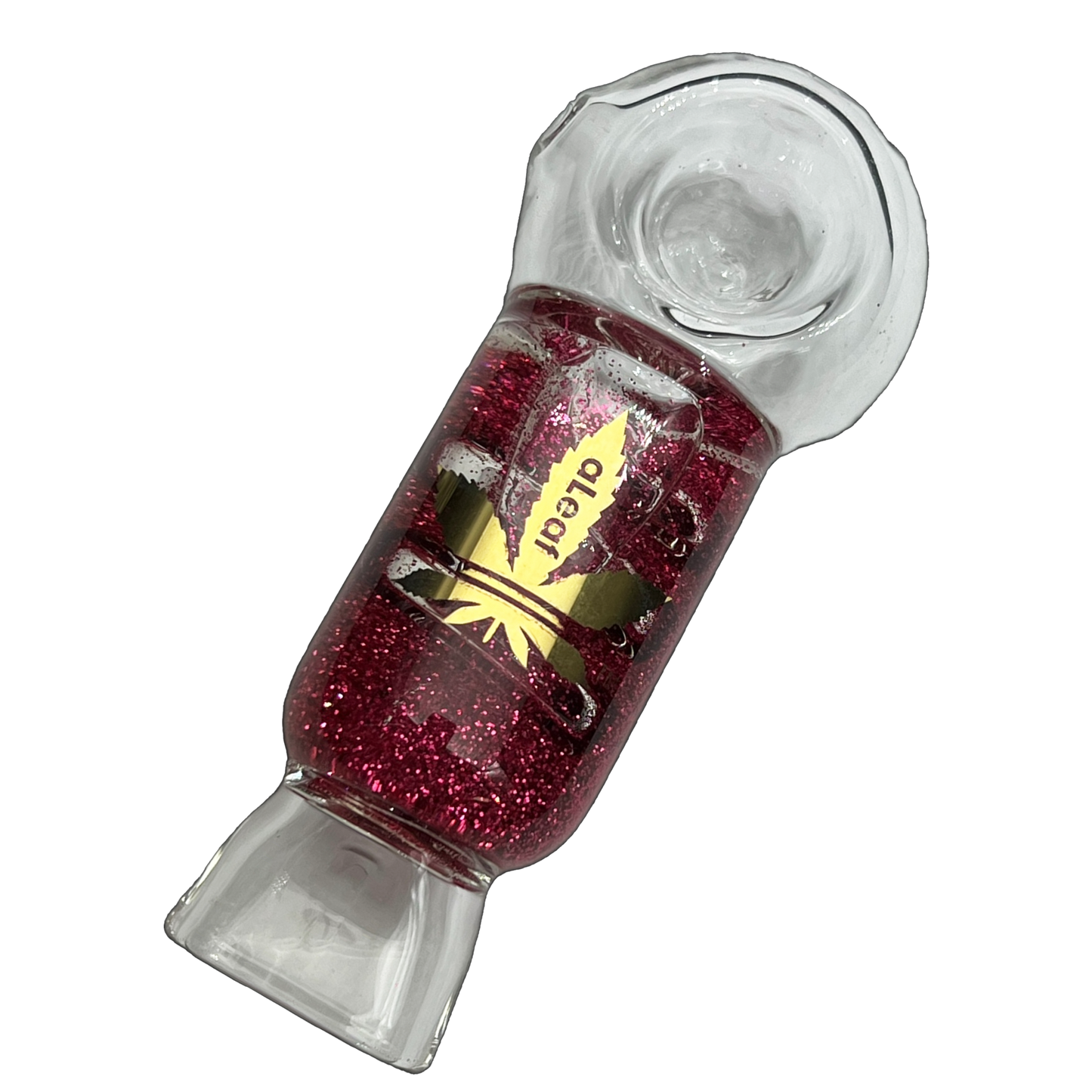 aLeaf - Short Glycerin w/Glitter Hand Pipe