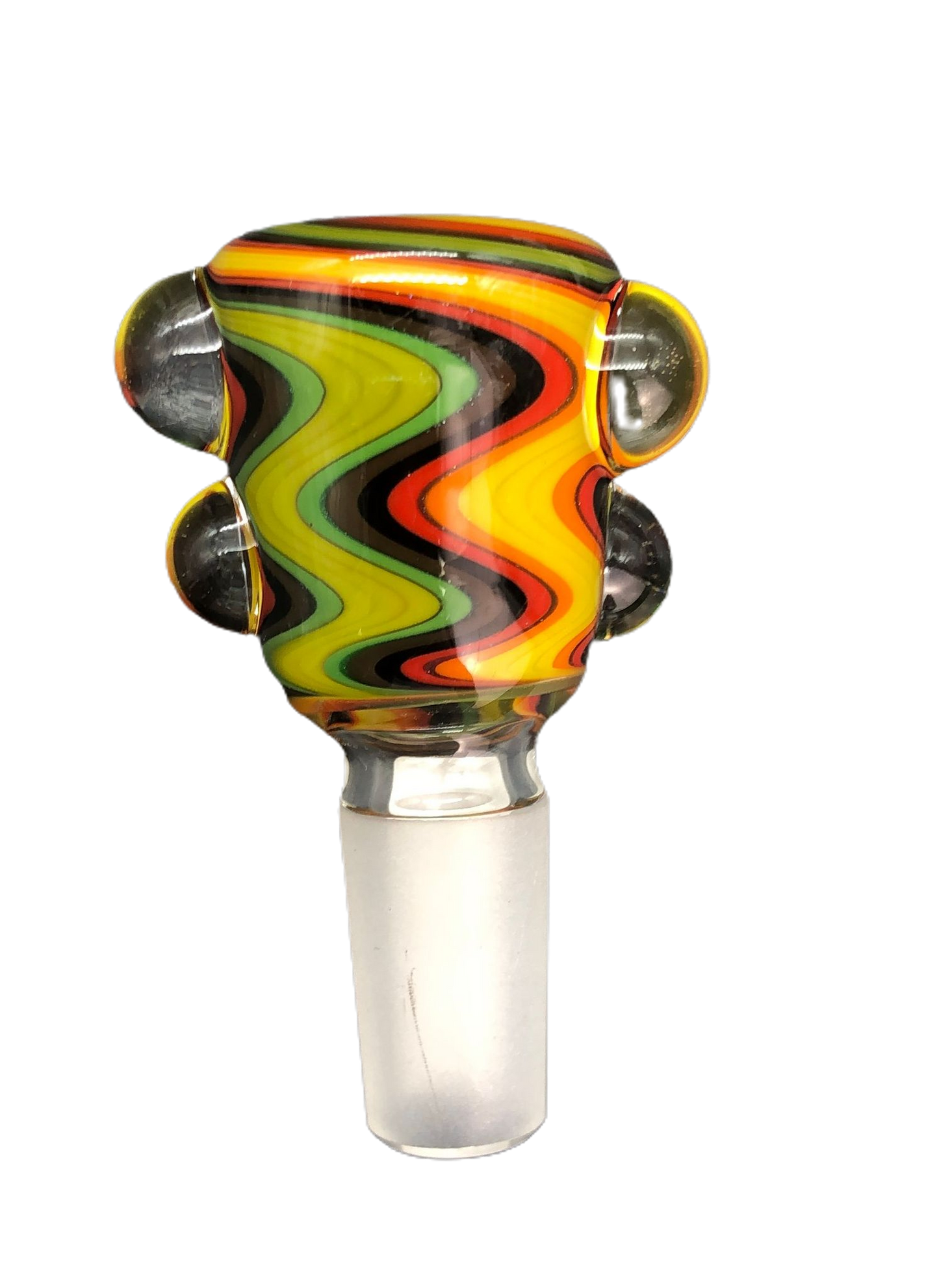 Glass Distractions - Wig Wag Dot Accent Bowl