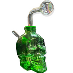 Babu Glass - Small Skull Oil Burner Bubbler