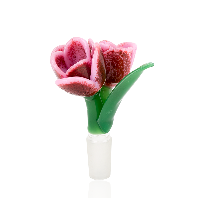 EMPIRE Bowl Piece 14mm Male - Pink Tulip (Double Bowl)