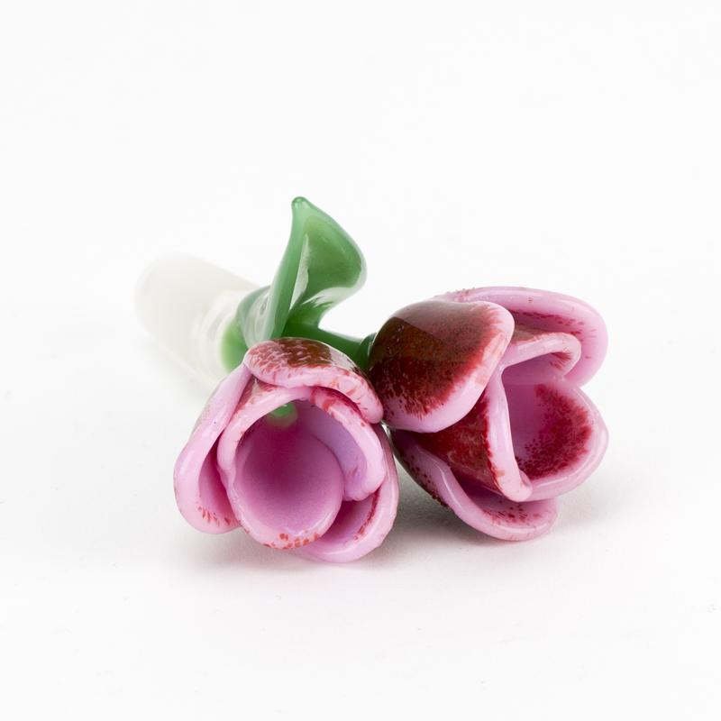 EMPIRE Bowl Piece 14mm Male - Pink Tulip (Double Bowl)