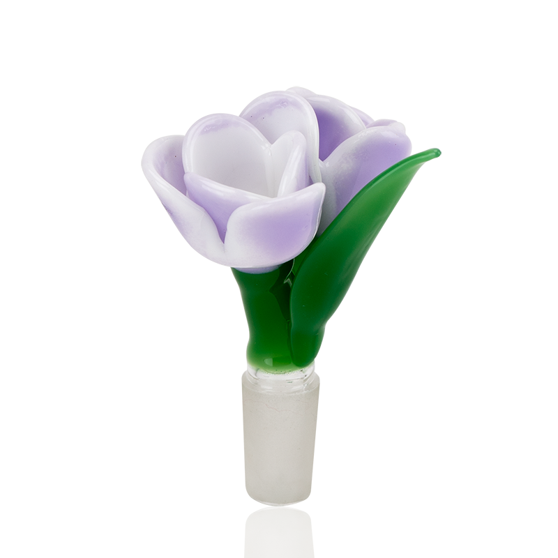 EMPIRE Bowl Piece 14mm Male - Lavender Tulip (Double Bowl)