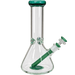 Skyglass - 12" Color Accented Beaker w/ Colored Bowl and Downstem