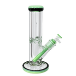Skyglass - 10" 9mm Color Accented Straight Tube w/ Color Bowl and Downstem