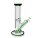 Skyglass - 10" 9mm Color Accented Straight Tube w/ Color Bowl and Downstem