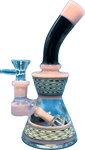 Skyglass - Mini Wigwag Hourglass Waterpipe