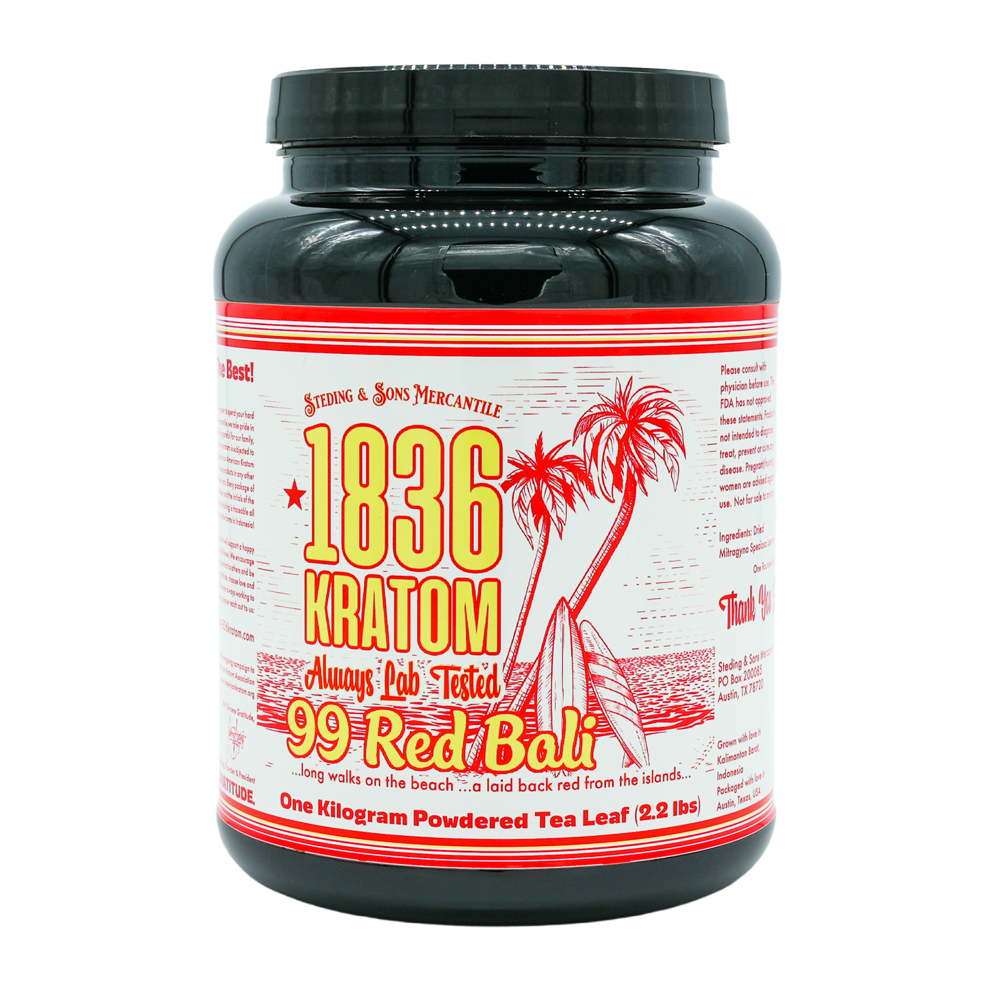 1836 Kratom Powder - Red Bali