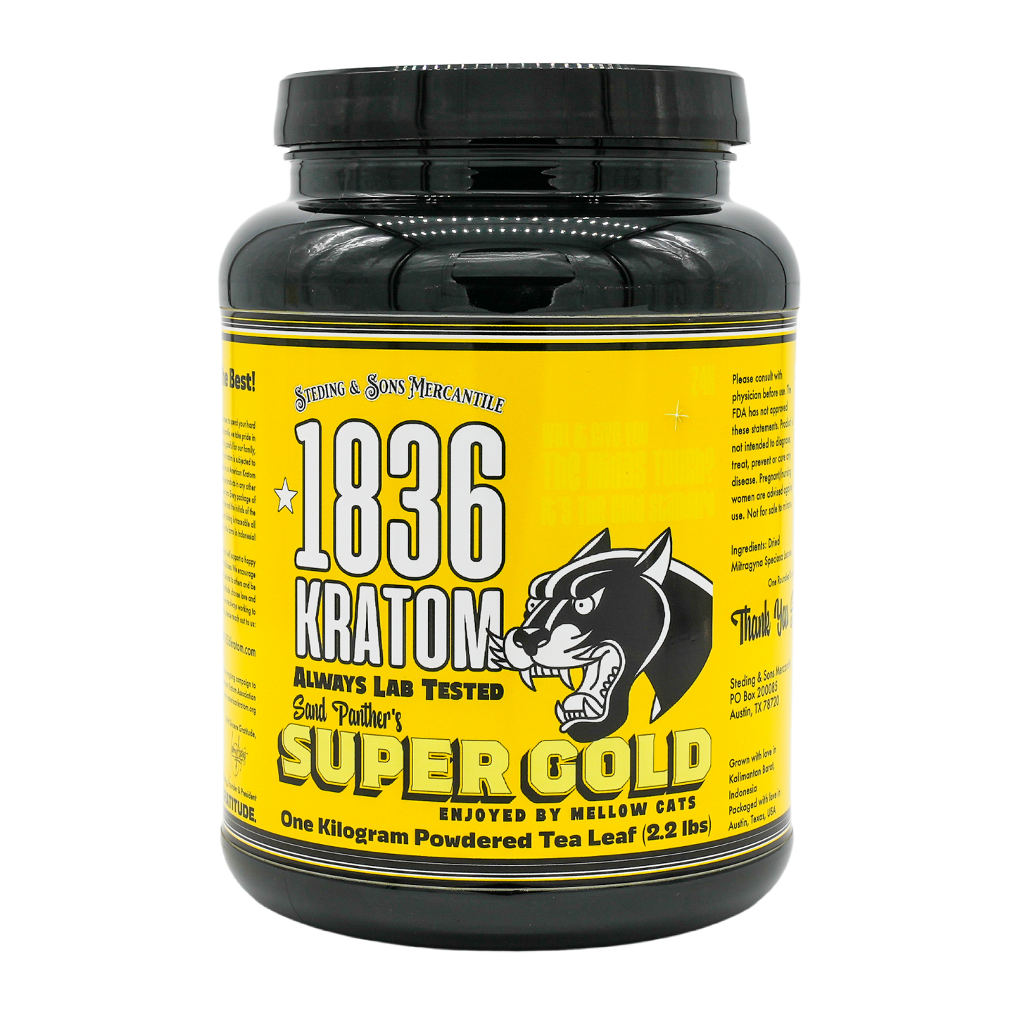 1836 Kratom Powder - Sand Panther's Super Gold