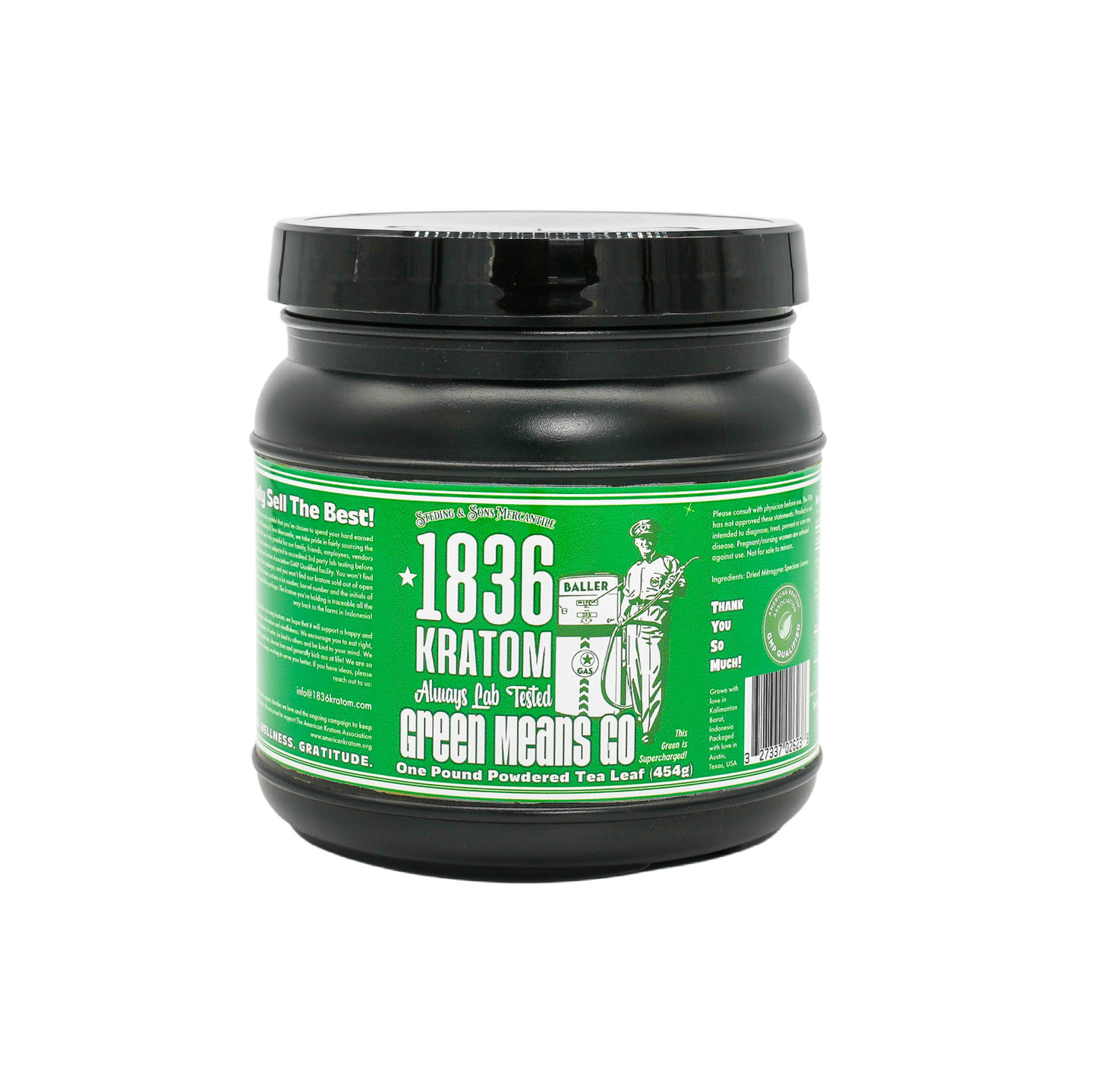 1836 Kratom Powder - Green Means Go