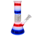 Skyglass - Mini Perc Beaker w/ Pull Bowl & Color Stripes