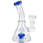 Skyglass - 6" Color Accented Perc Beaker w/ Indents