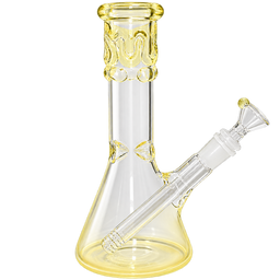 Skyglass - 8in Fumed Beaker w/ Glass Pattern