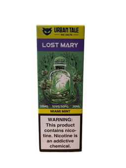 Urban Tales - Lost Mary Miami Mint Nic Salt 30ml Bottle