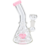 Skyglass - 6" Color Accented Perc Beaker w/ Indents