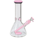 Skyglass - 12" Color Accented Beaker w/ Colored Bowl and Downstem