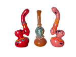 SkyGlass - Fumed Frit Bubbler with Line Work