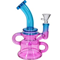 Skyglass - 8" Neon Color Gradient Recycler