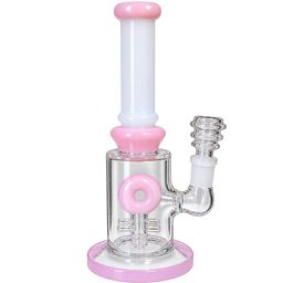Skyglass - Donut Waterpipe w/ White Accents