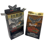 Big Leaf - Natural Tobacco Wrap 3ct 10Pk Display