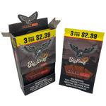 Big Leaf - Natural Tobacco Wrap 3ct 10Pk Display