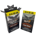 Big Leaf - Natural Tobacco Wrap 3ct 10Pk Display