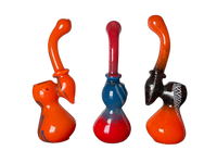 SkyGlass - Standing Frit Bubbler with Ring