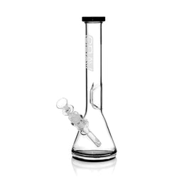 GRAV® - Medium Black Accent Beaker Water Pipe