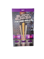 Black Bunker - (Box of 5) 3pk THC-A Pre-Rolls