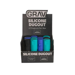 GRAV®- Silicone Dugout w/ POP Display, 12 Pack Assorted Colors