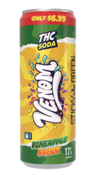Sticky Green - Venom THC Infused Soda 50mg (4pk)