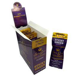 Sticky Green - THC-A Pre-Rolls - 2ct 10pk Display
