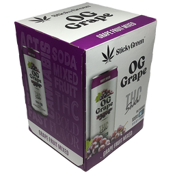 Sticky Green - THC Infused Soda 100mg 12oz (4pk)