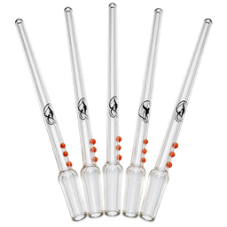 SkyGlass - 8" Thin Honey Straw w/Dots 5pk