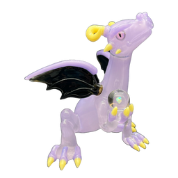 Don Chuno Glass - Purple Satin Dragon