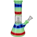 Skyglass - Mini Perc Beaker w/ Pull Bowl & Color Stripes