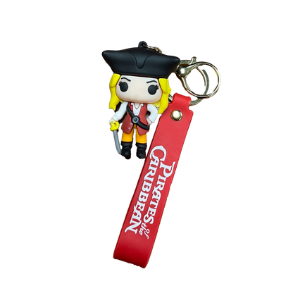 Movie Silicon Character Keychain Asst.