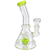 Skyglass - 6" Color Accented Perc Beaker w/ Indents