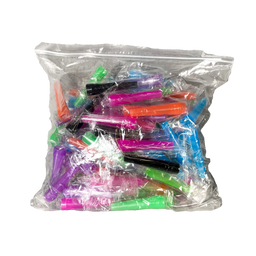 SkyGlass - Large Disposable Hookah Mouth Tips Asst Color 100pk