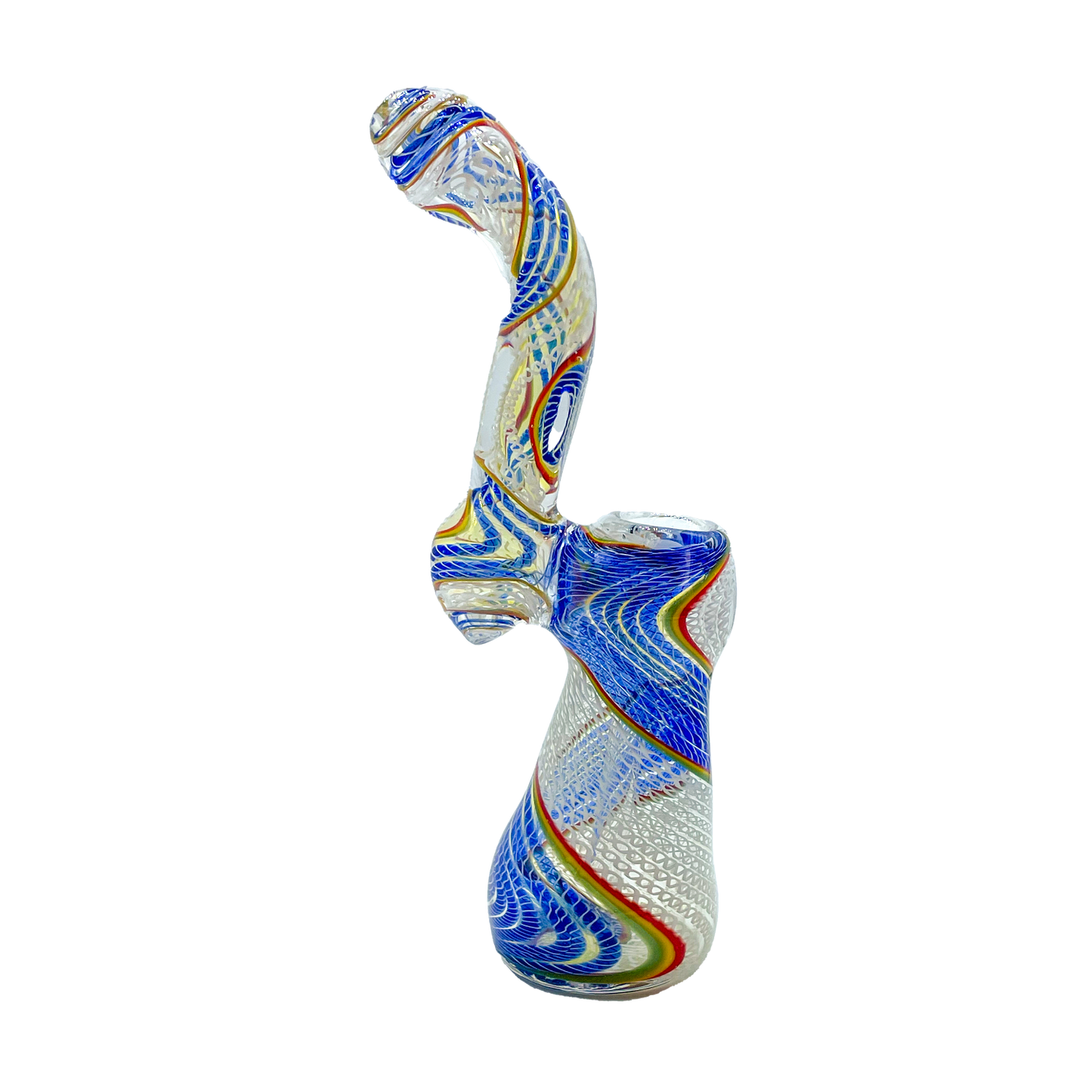 Babu - Large Standing Bubbler with Multi-Color Linework