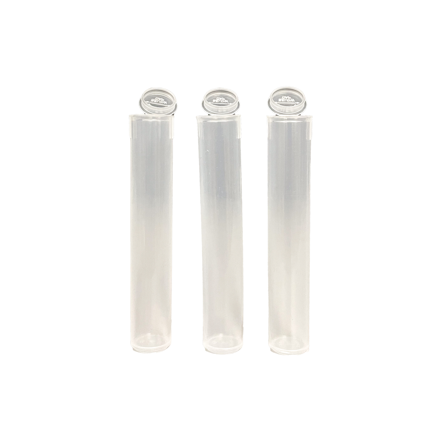 Mini Pop Top Joint Tube Clear 10pk