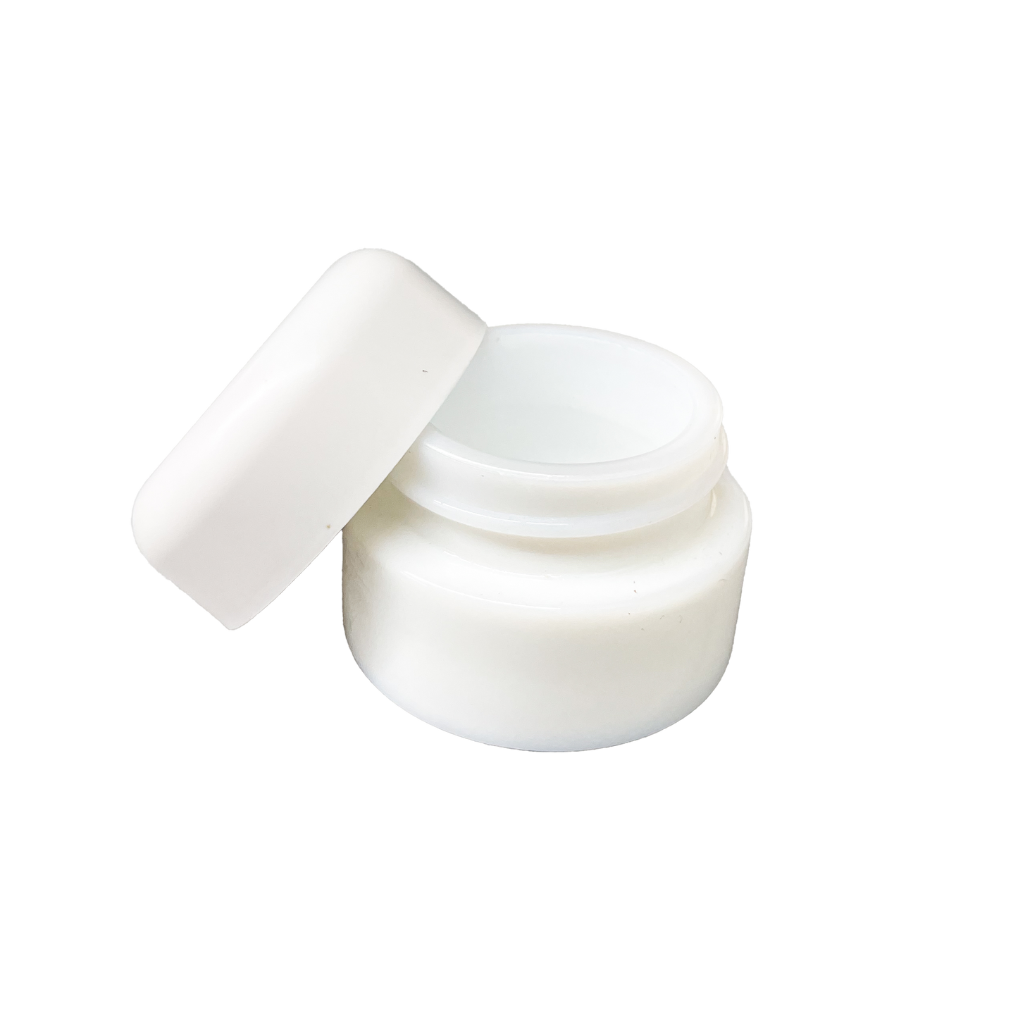 MJ Packaging - White 9ml Glass Jar w/Lid