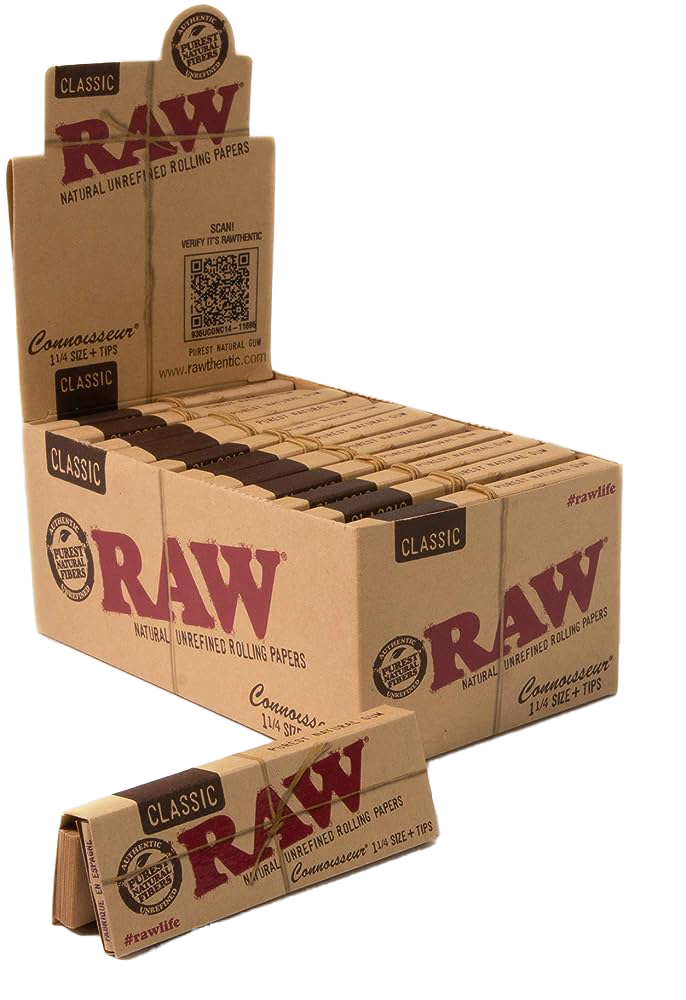 Raw - Connoisseur Papers + Tips 24pk Display