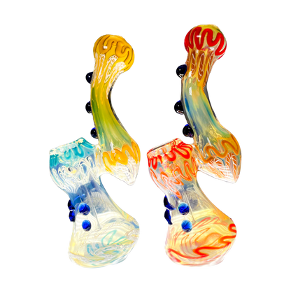 SkyGlass - 7" Color Swirls Bubbler